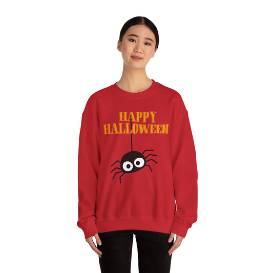 Halloween Spider Crewneck Sweatshirt | Cozy Unisex Pullover, Perfect for Fall, Halloween, Spooky Season, Gift for Friends