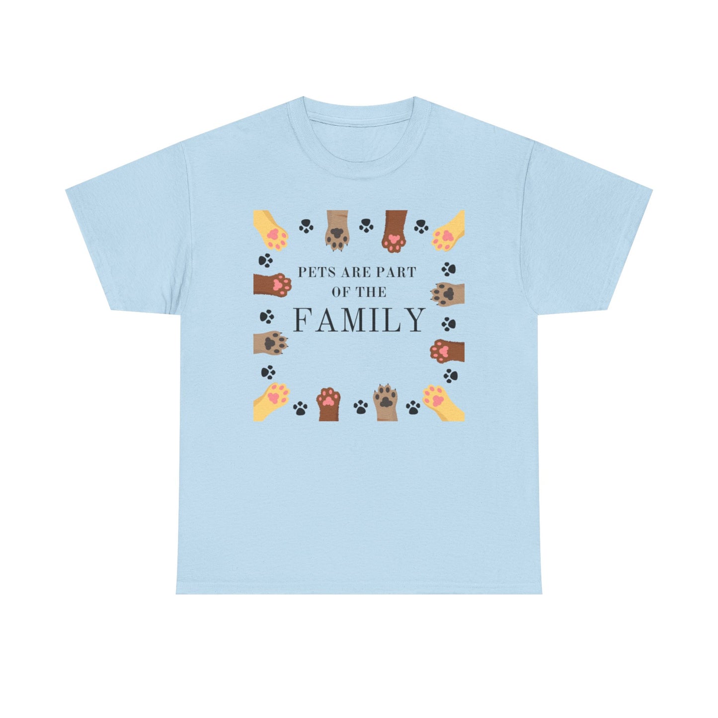 Pets Are Part of the Family Unisex Cotton Tee, Animal Lover Gift, Cute Pet Shirt, Family T-Shirt, Birthday, Pet Adoption