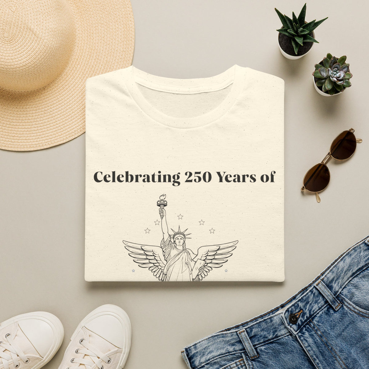 Celebrating 250 Years of Statue of Liberty T-Shirt | Americana