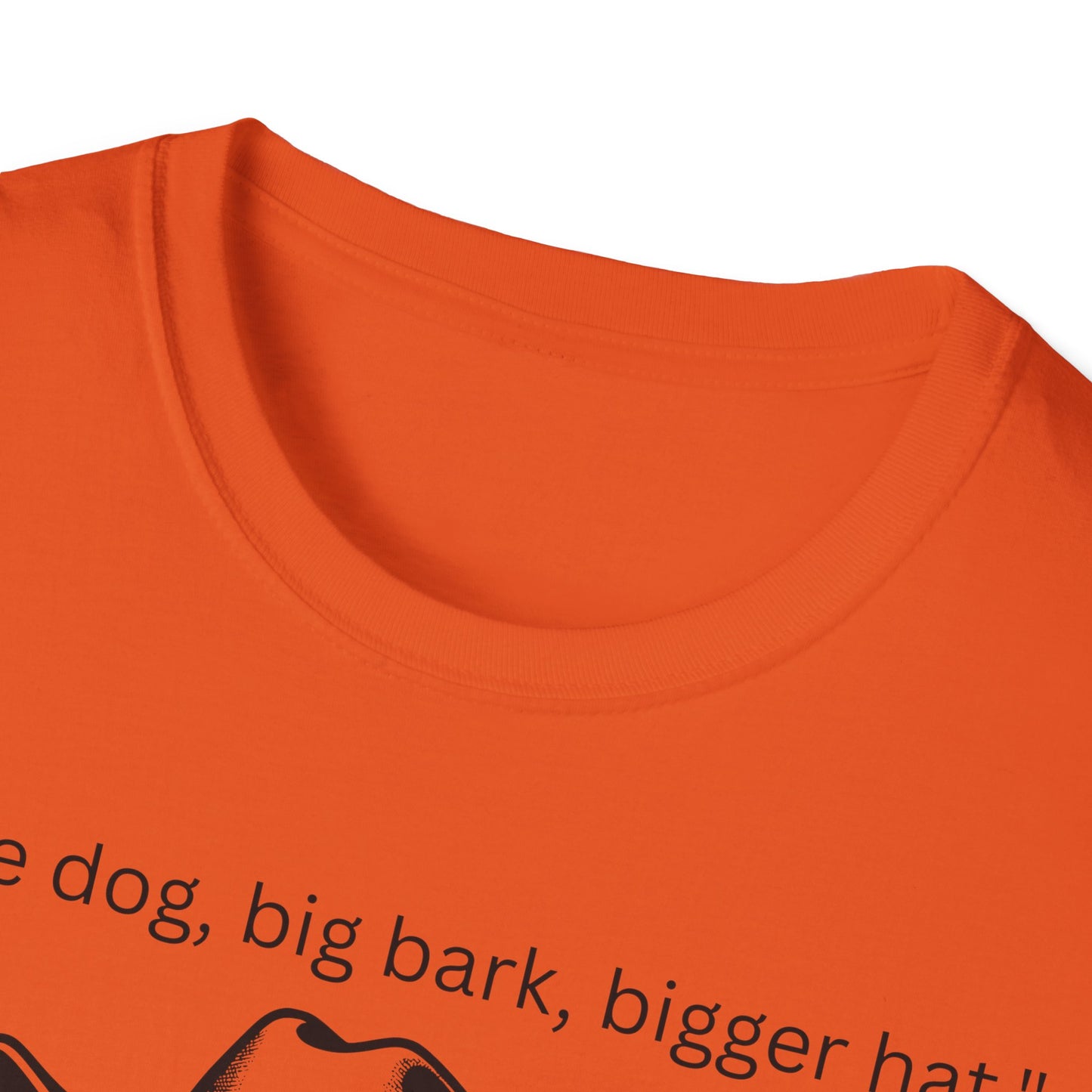 Little Dog Big Bark Unisex T-Shirt, Funny Dog Shirt, Pet Lover Gift, Cowboy Dog Tee, Cute Graphic Tee