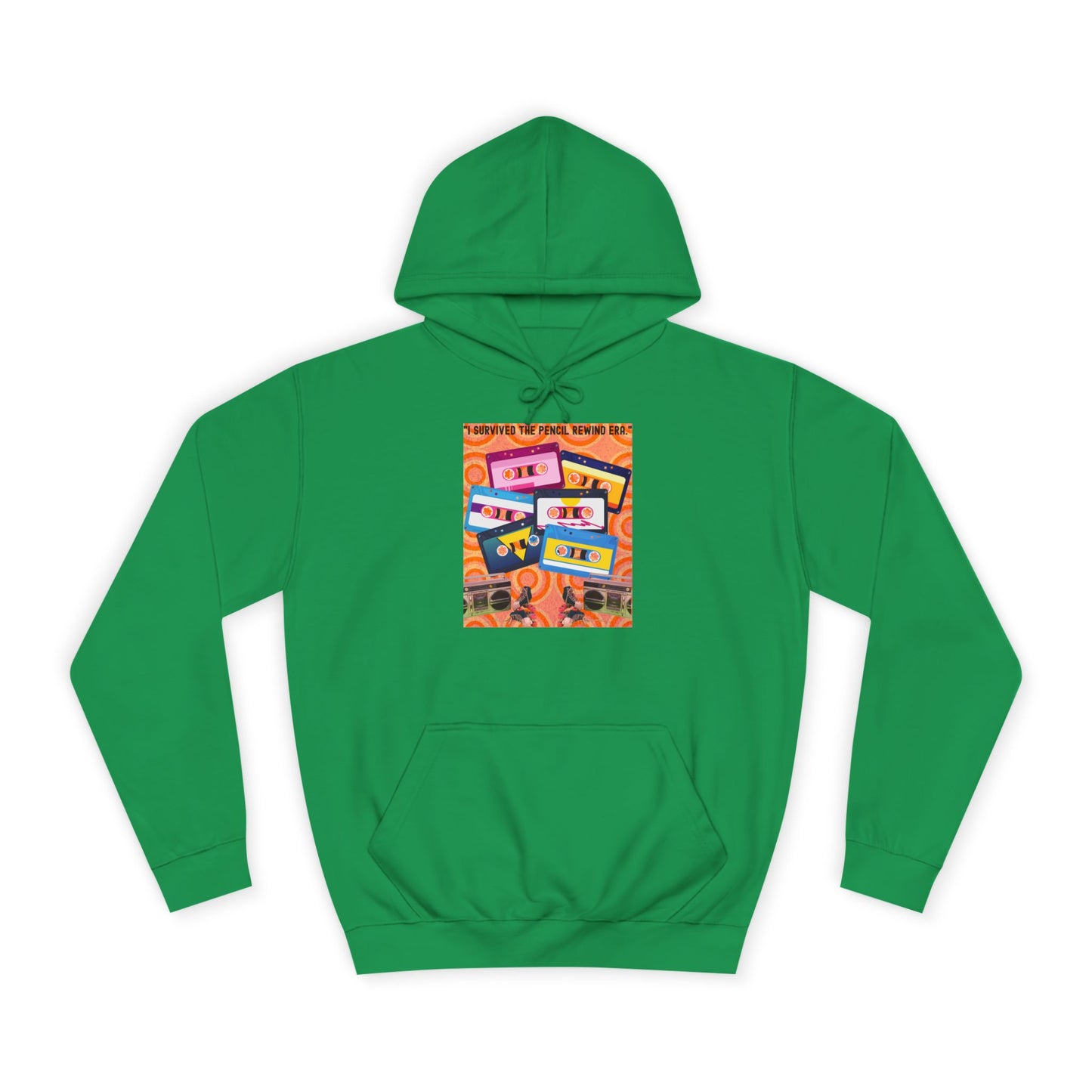 Colorful Retro College Hoodie, Unisex College Sweatshirt, Graphic Hoodie for Students, Cozy Casual Wear, Gift for College Students