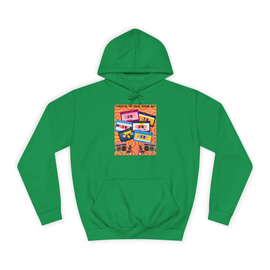 Colorful Retro College Hoodie, Unisex College Sweatshirt, Graphic Hoodie for Students, Cozy Casual Wear, Gift for College Students