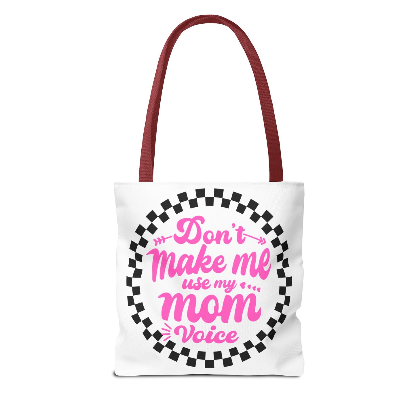 Mom Voice Tote Bag - Funny Gift for Moms, Ideal for Mother's Day, Daily Use, Grocery Shopping, Eco-Friendly, Parenting Humor