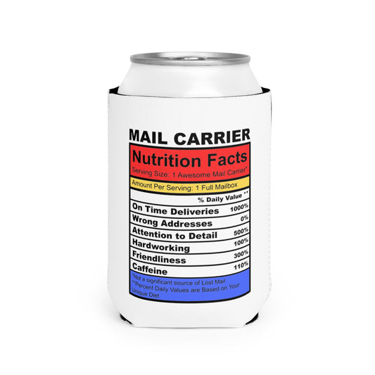 Mail Carrier Can Cooler Sleeve - Perfect Gift for Postal Workers, Humor, BBQ, Parties, Outdoor Events, Fun Party Accessory