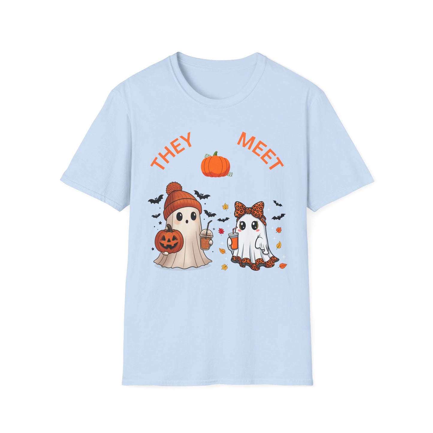 Cute Halloween Ghosts Unisex T-Shirt, Ghost-Themed Apparel, Fall Fashion, Halloween Costume, Spooky Season Gift