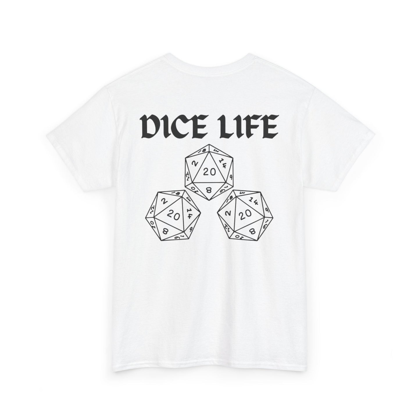 Dice Life Gaming T-Shirt, Perfect for Gamers, D&D Enthusiasts, Casual Wear, Gift for Tabletop Players, Unisex Graphic Tee