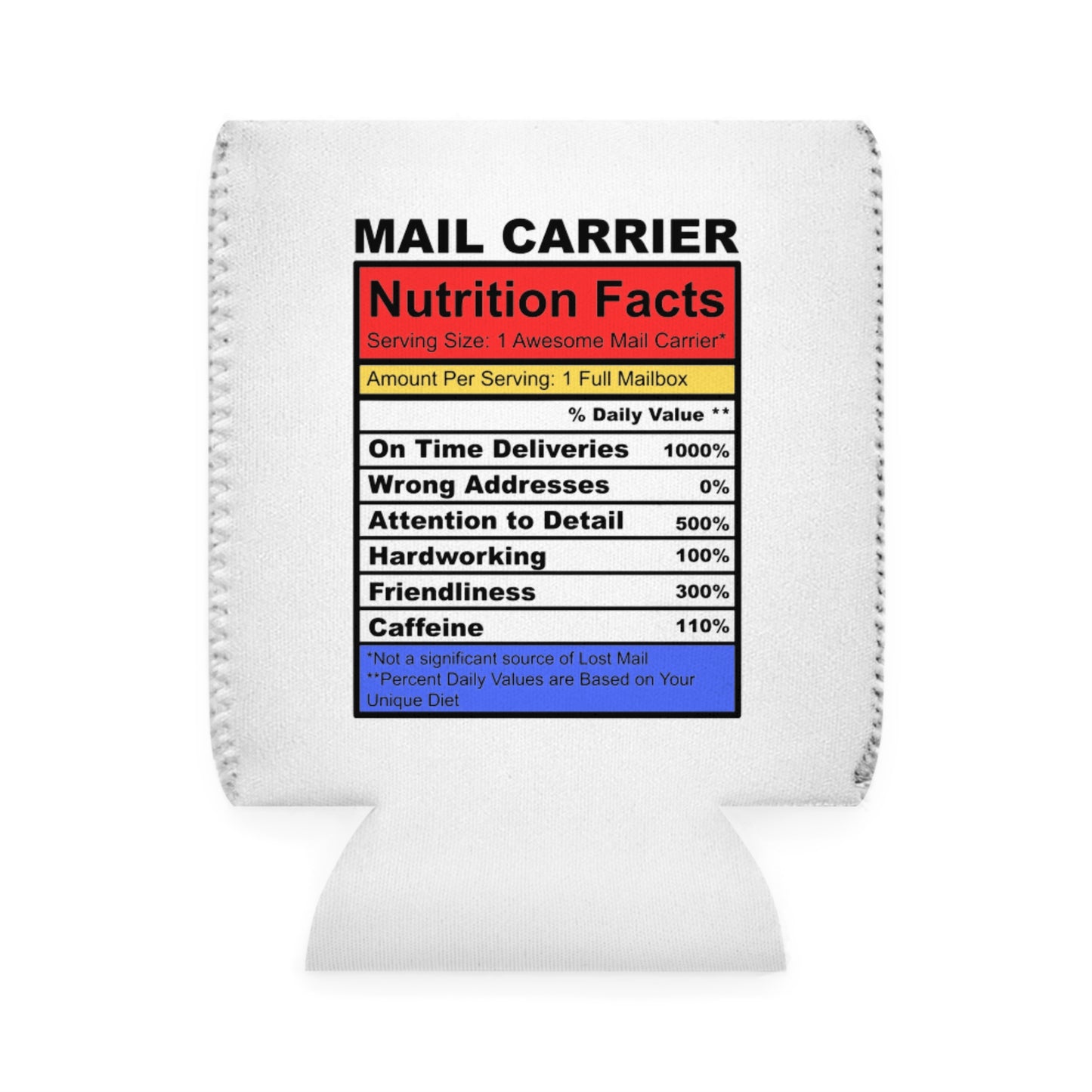 Mail Carrier Can Cooler Sleeve - Perfect Gift for Postal Workers, Humor, BBQ, Parties, Outdoor Events, Fun Party Accessory