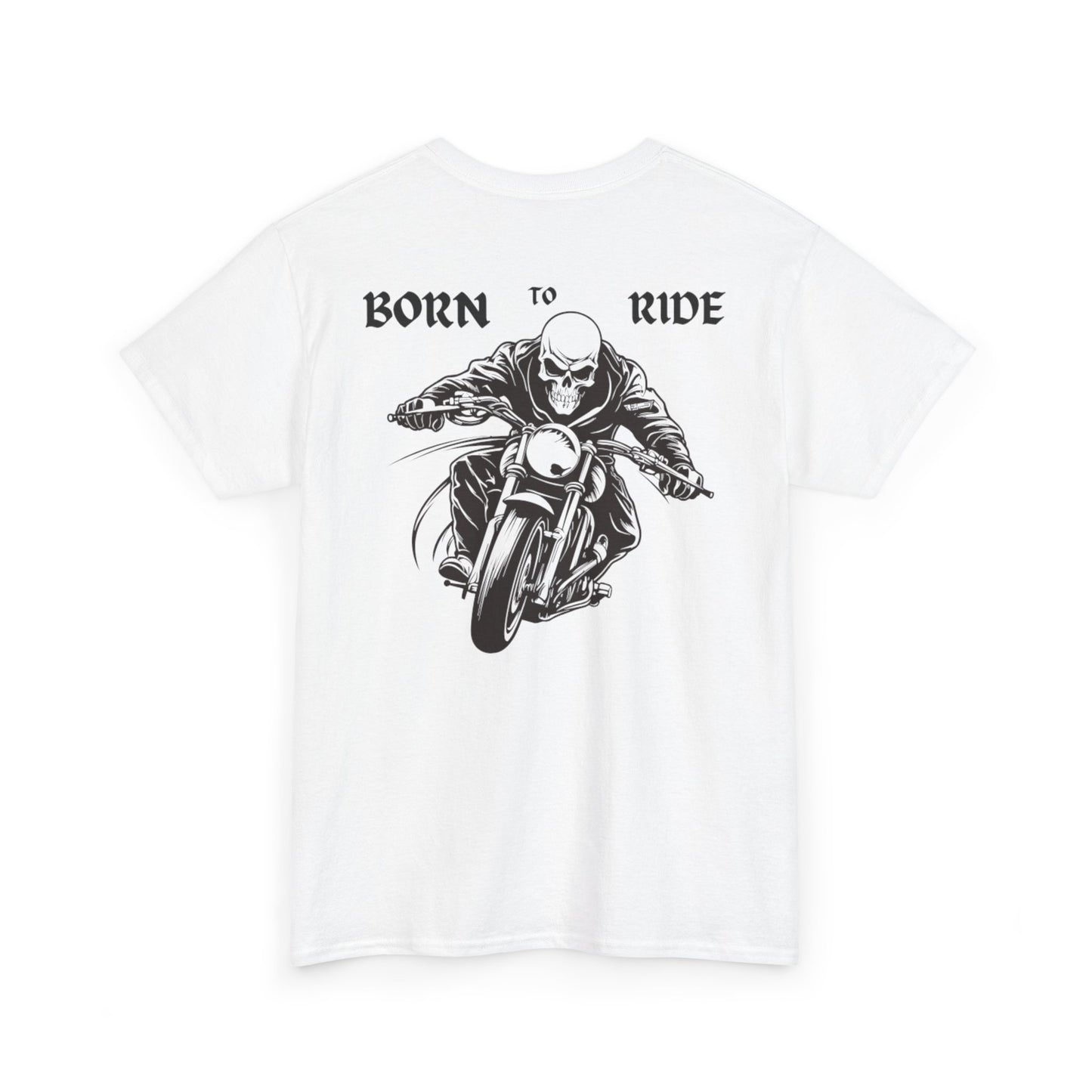 Born to Ride Unisex Heavy Cotton Tee - Perfect for Motorcycle Enthusiasts