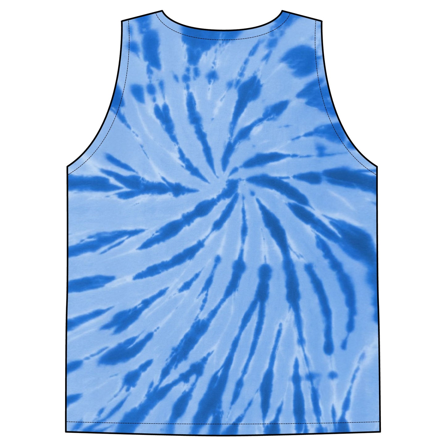 2026 Rainbow Tie-Dye Tank Top | Spiral Swirl Festival Beachwear