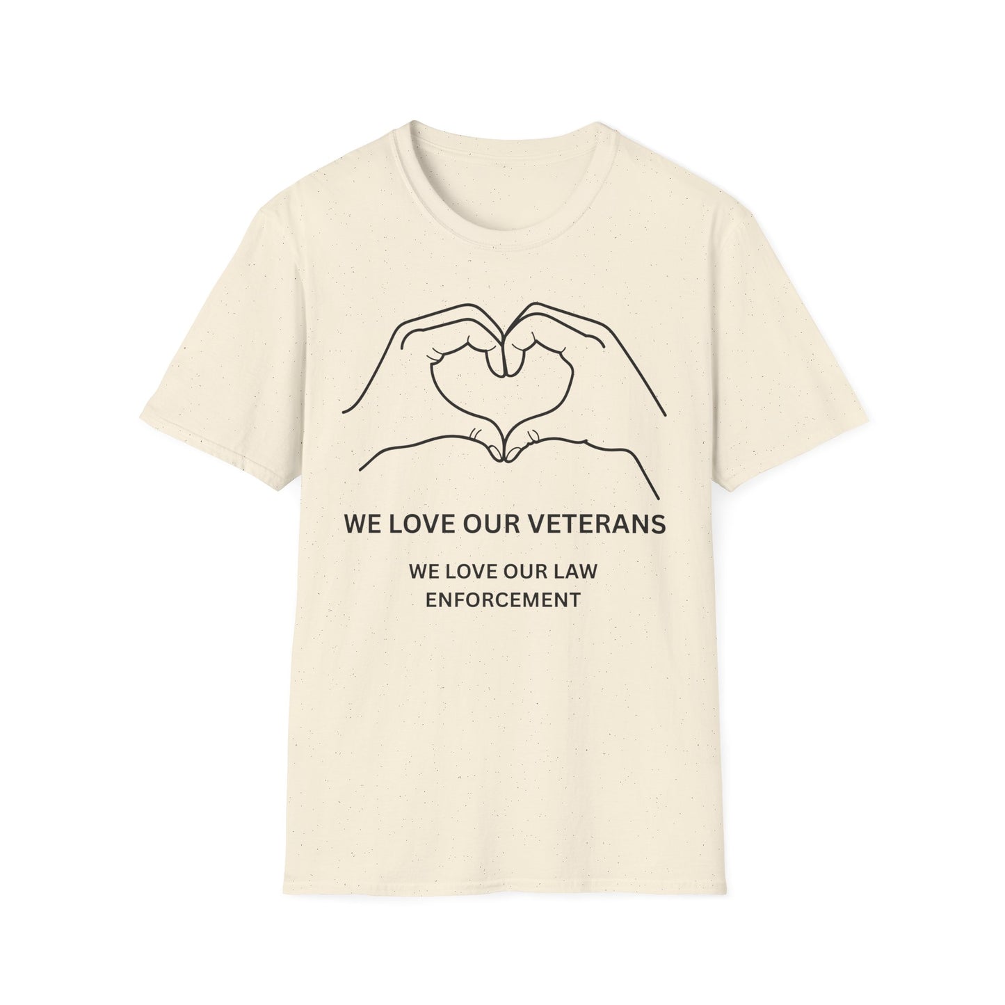 Unisex Compassionate T-Shirt, Support Our Veterans, Love Law Enforcement, Comfort Wear, Gift for Heroes
