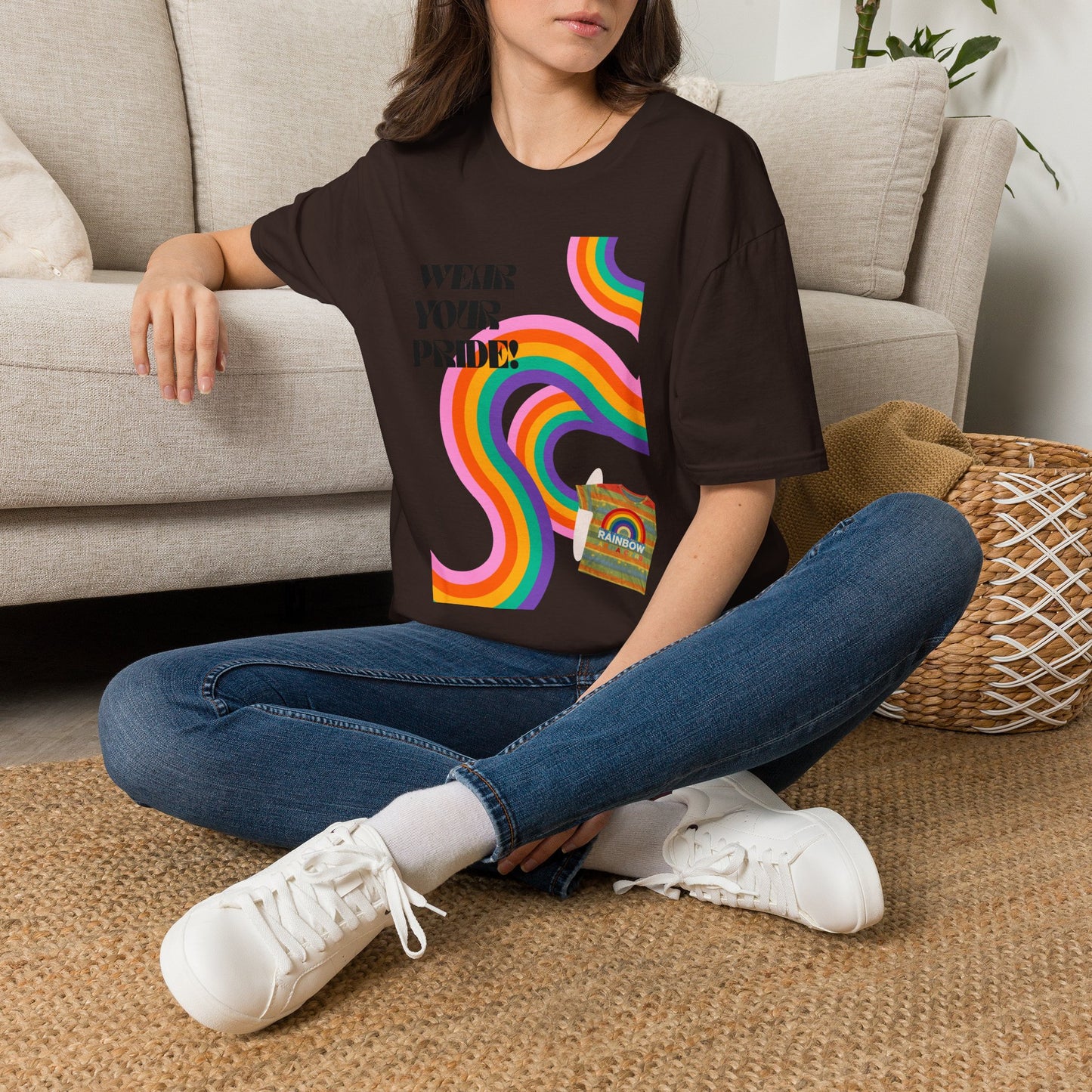 Wear Your Pride T-Shirt | Rainbow Waves LGBT Pride Tee