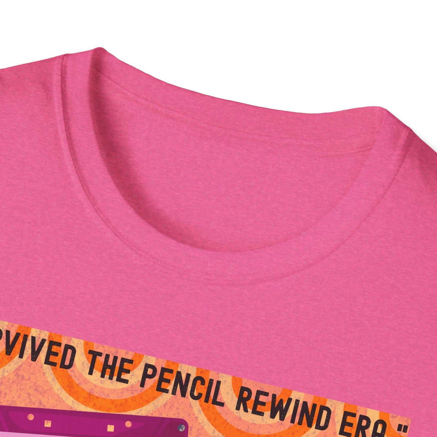 Vintage 90s T-Shirt, Retro Graphic Tee, I Survived the Pencil Rewind Era, Gift for Music Lovers, Nostalgic Apparel