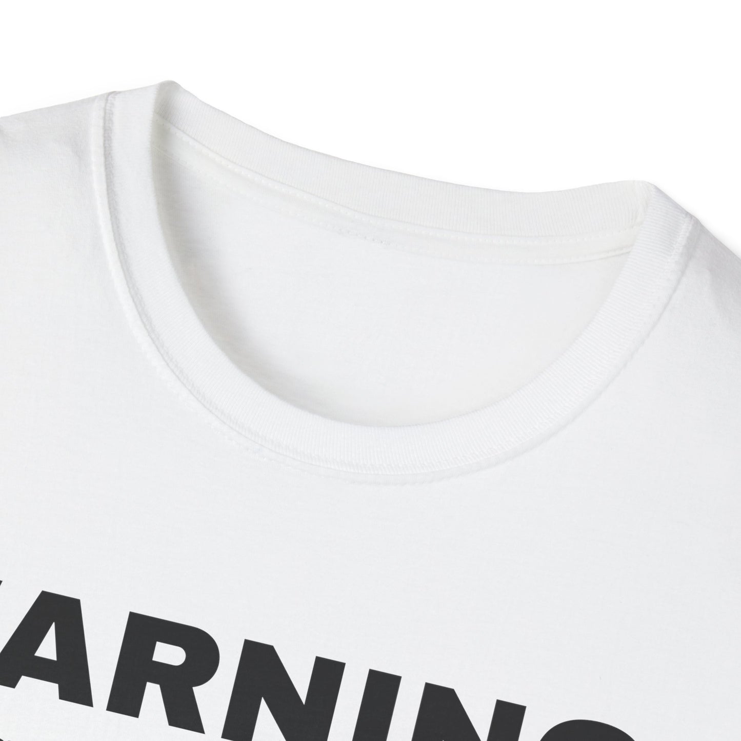 Warning "Unfiltered opinions ahead" T-Shirt | Skull Hazard Symbol