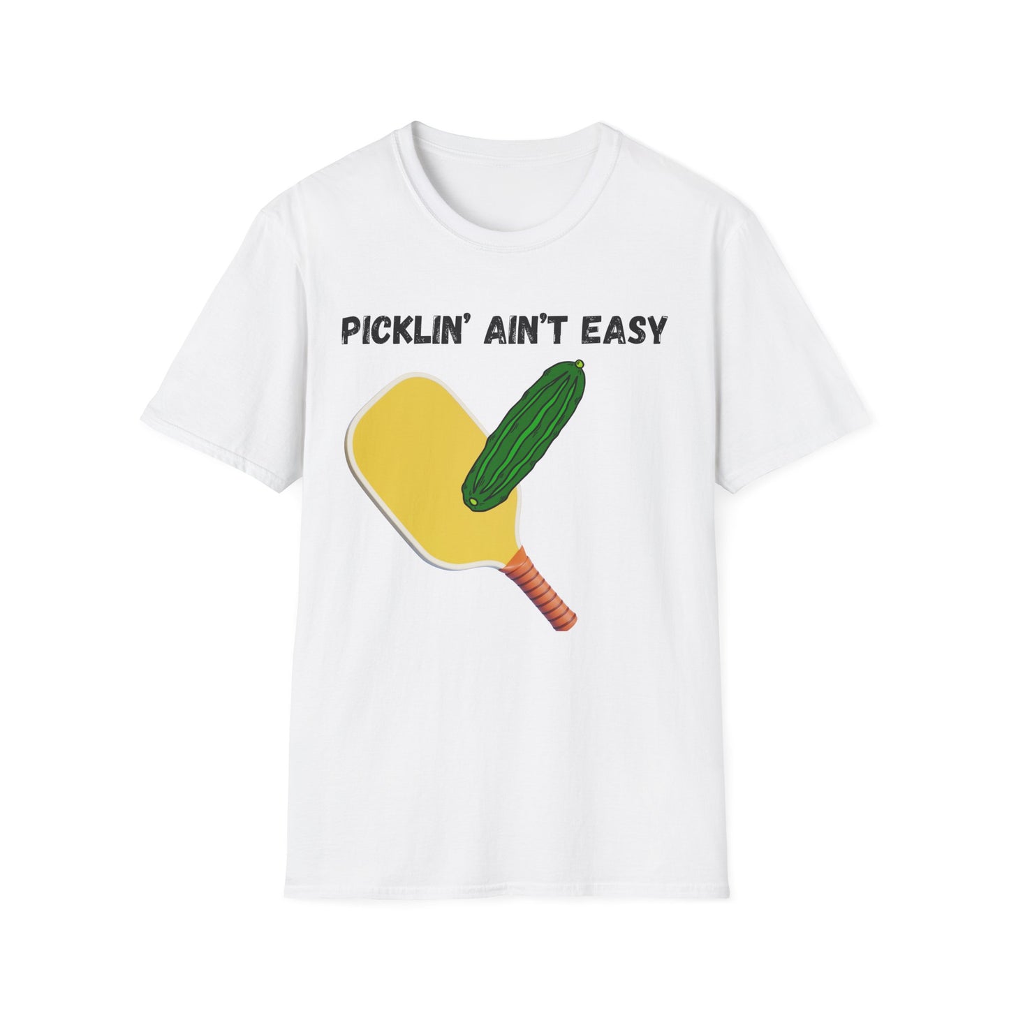 Picklin' Ain't Easy Pickleball Paddle T-Shirt | Funny Pickleball Shirt