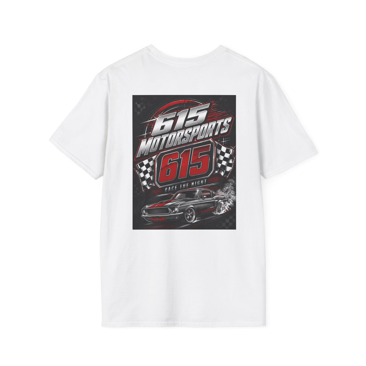 615 Motorsports T-Shirt | Racing Logo Tee, Small Chest Print