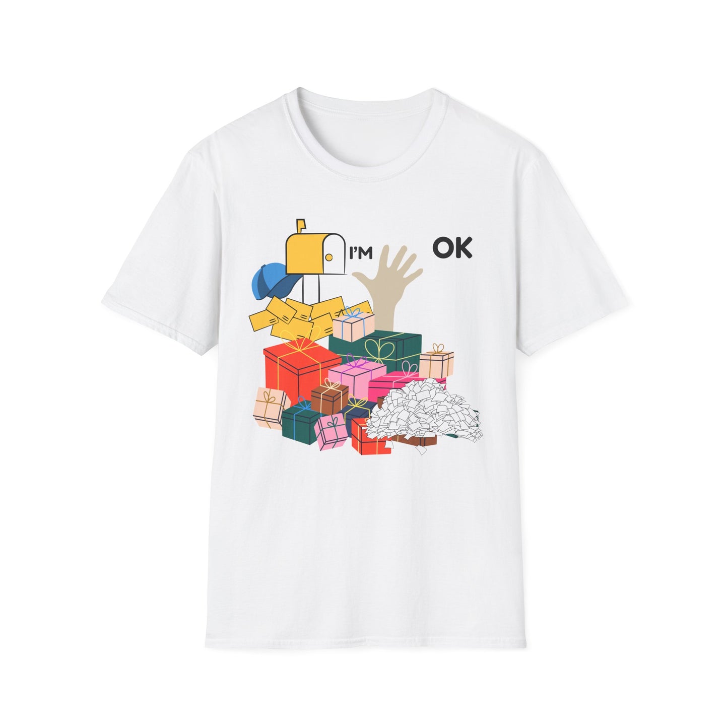 Mail Carrier shirt  I'm OK Graphic Tee, Gift for Friends, Casual Wear, Holiday Apparel, Fun  Quirky Style