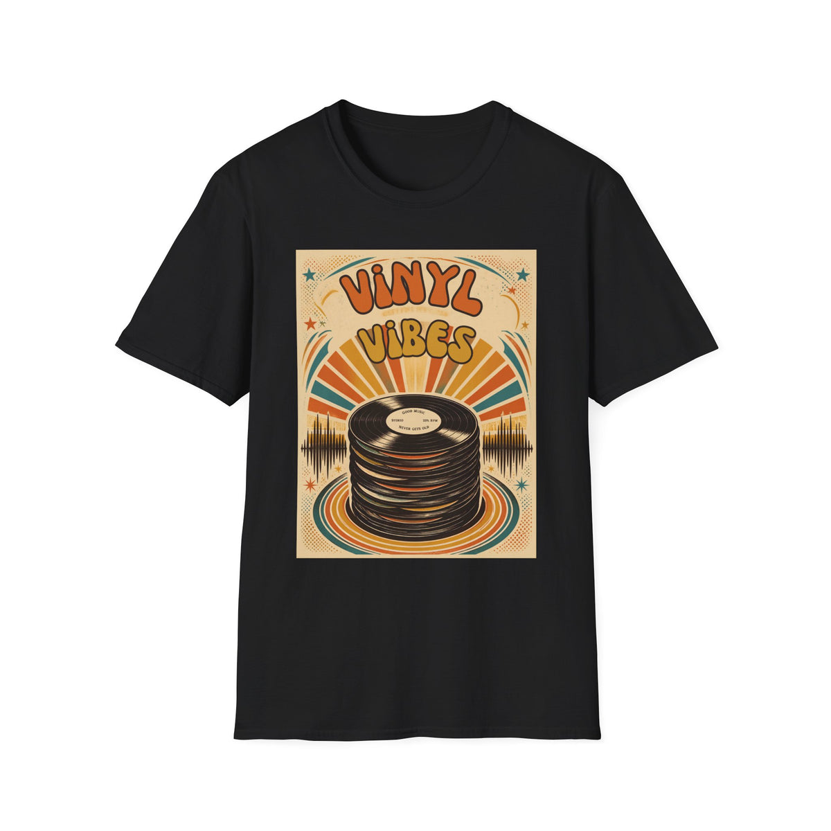 Vinyl Vibes Retro Record Tee | T-Shirt