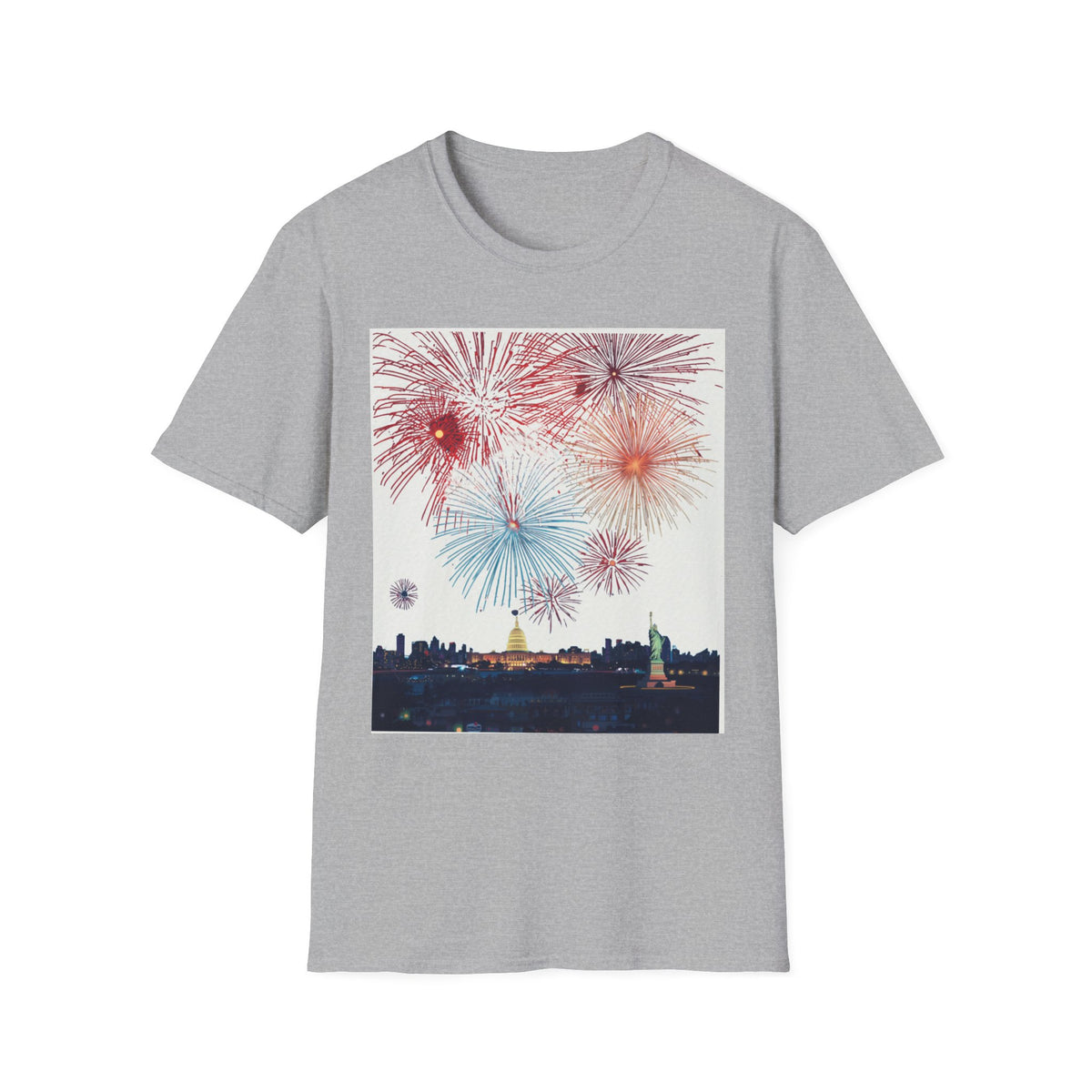 Fireworks Burst T-Shirt | Patriotic Sparkler Celebration Tee