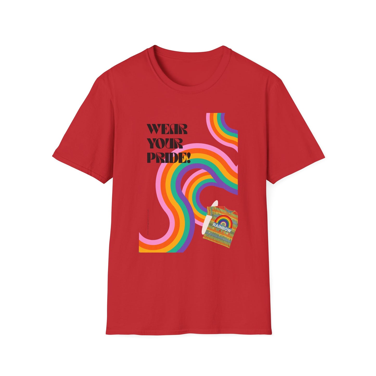 Wear Your Pride T-Shirt | Rainbow Waves LGBT Pride Tee
