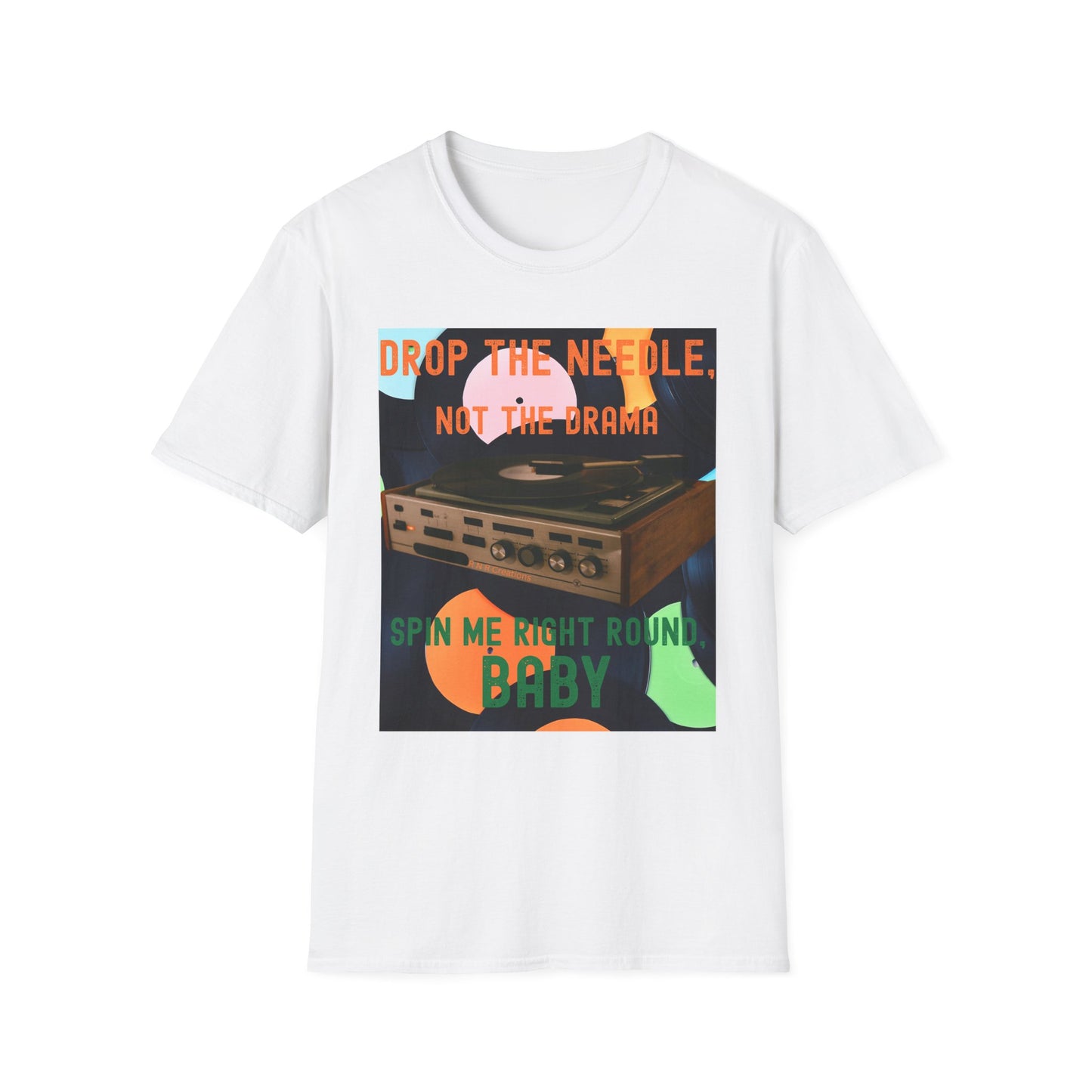Retro Music Vibe Unisex T-Shirt, Perfect for Music Lovers, Gift for Vinyl Collectors, Casual Summer Wear, Party Tee, Unique Graphic Top