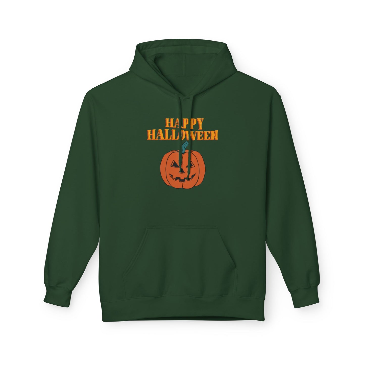 Halloween Pumpkin Hoodie, Unisex Fleece Pullover for Fall, Spooky Season Sweatshirt, October Celebration Gear, Trick or Treat Apparel