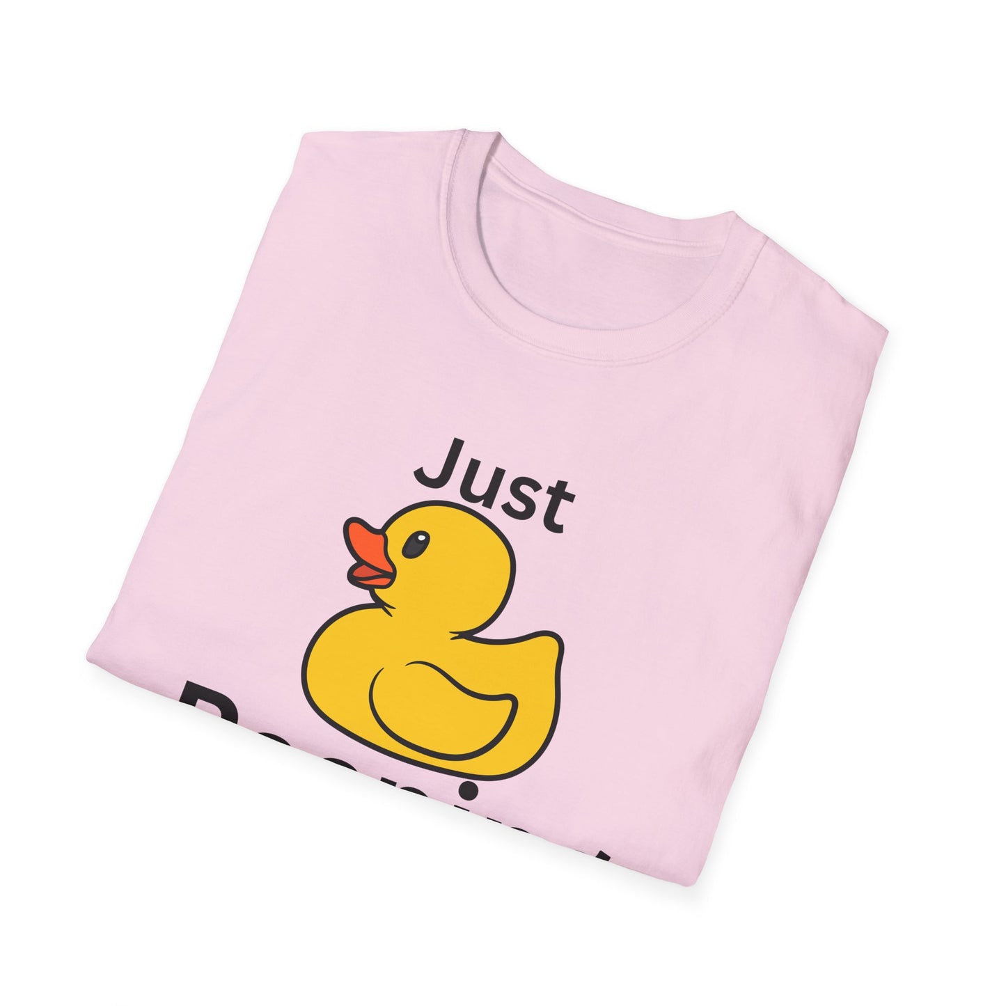 Just Peeping Duck T-Shirt, Fun Graphic Tee, Gift for Duck Lovers, Casual Apparel, Cute Gift for Birthdays