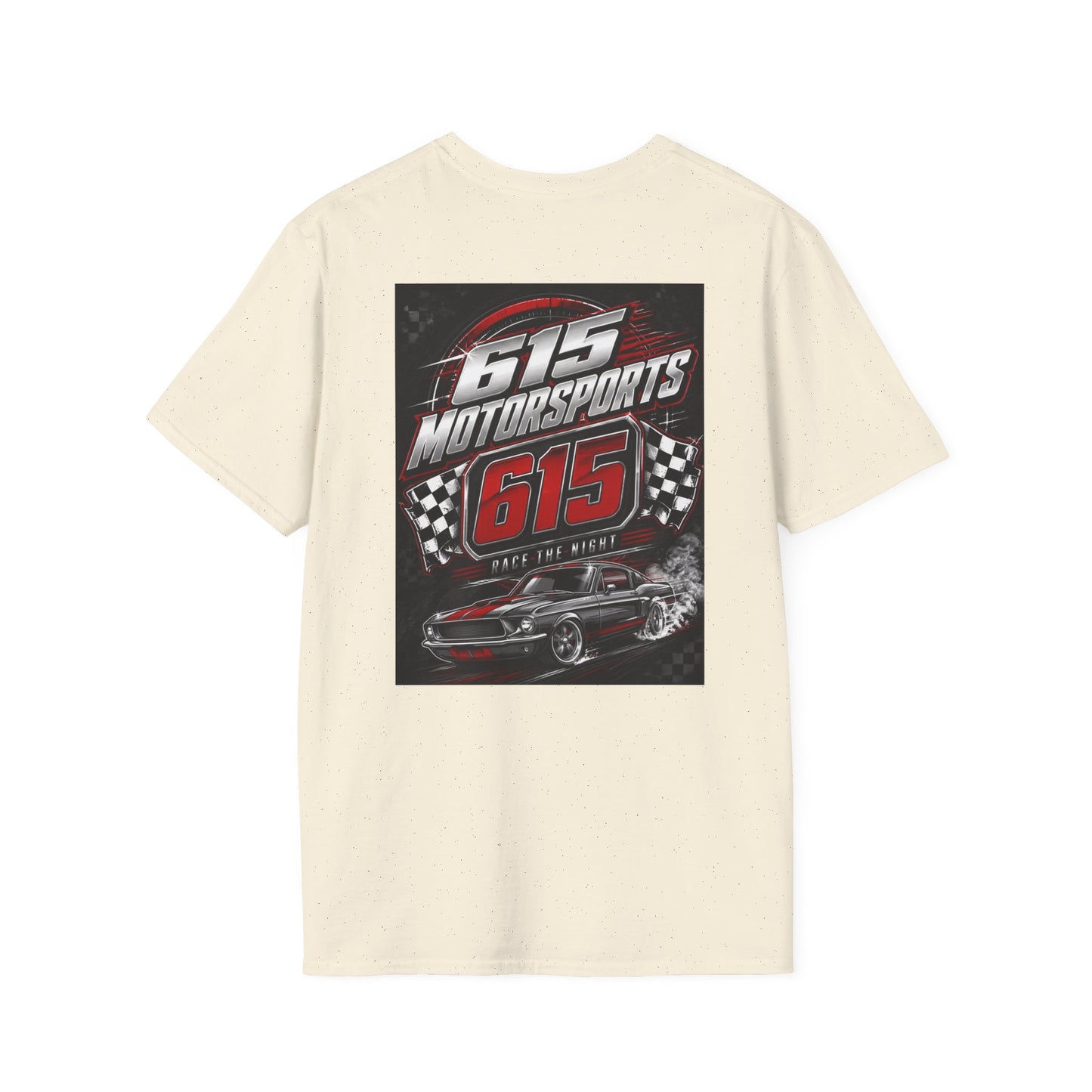 615 Motorsports T-Shirt | Racing Logo Tee, Small Chest Print