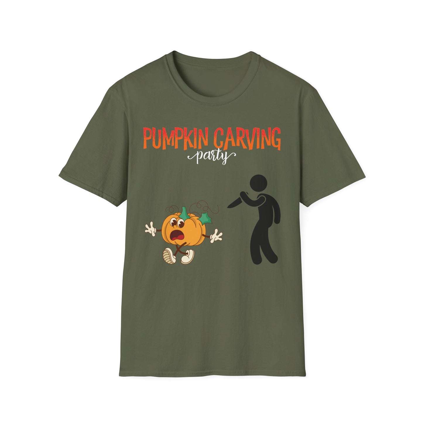 Funny Pumpkin Carving T-Shirt, Unisex Halloween Shirt, Fall Festivities Tee, Spooky Season Apparel, Quirky Halloween Gift