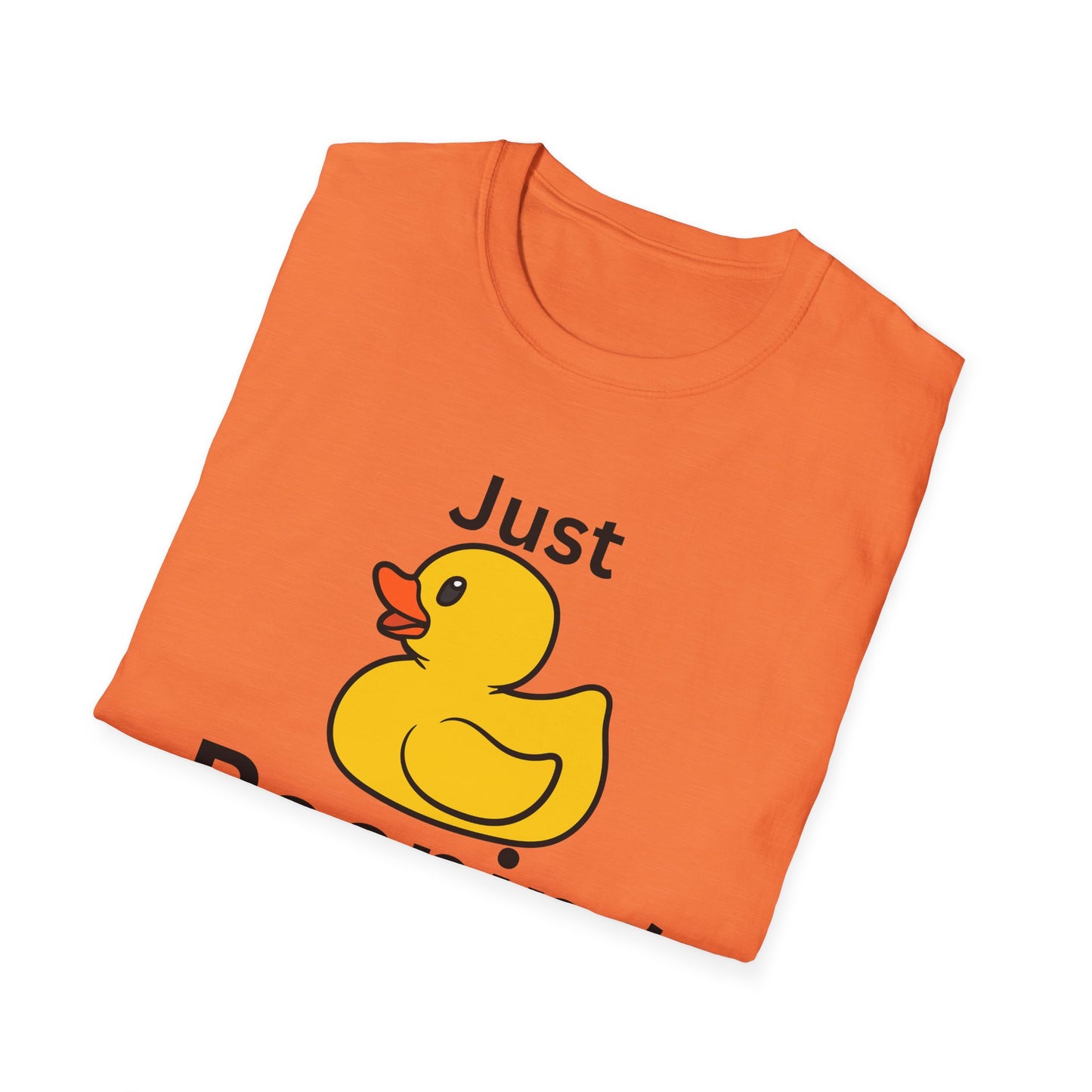 Just Peeping Duck T-Shirt, Fun Graphic Tee, Gift for Duck Lovers, Casual Apparel, Cute Gift for Birthdays