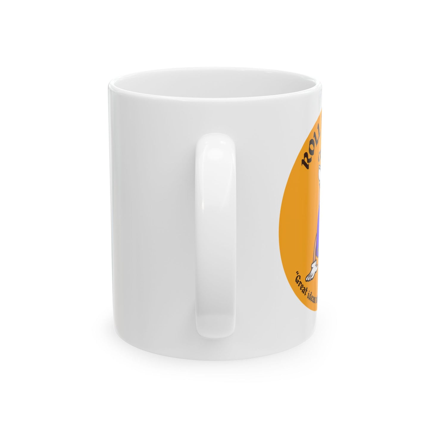 Whimsical Ceramic Mug for Coffee Lovers, Perfect Gift for Birthdays, Fall Celebrations, or Cozy Moments, Funny Coffee Cup