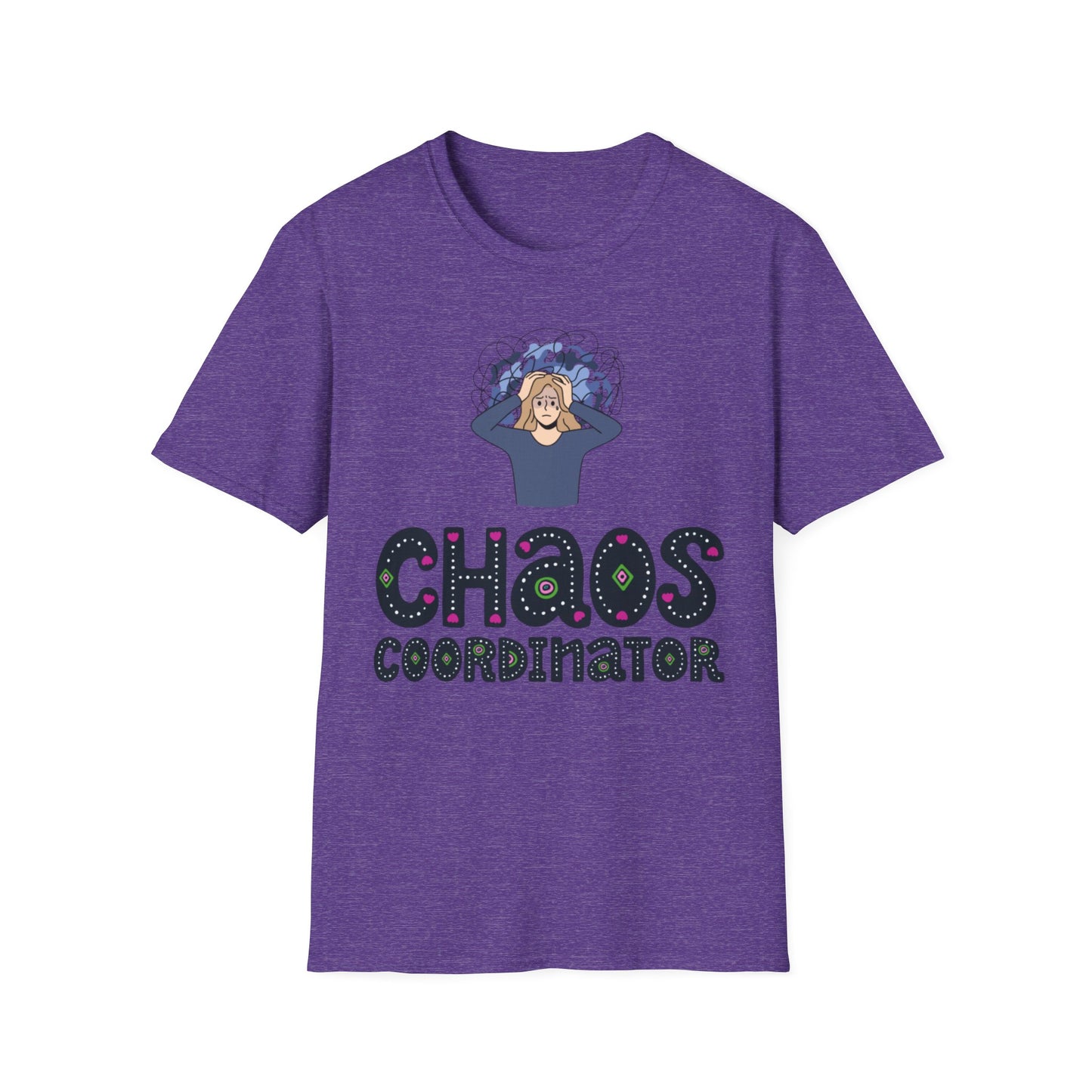 Chaos Coordinator T-Shirt, Fun Graphic Tee, Gift for Moms, Stress Relief Shirt, Self-Care Apparel, Quirky Humor Clothing