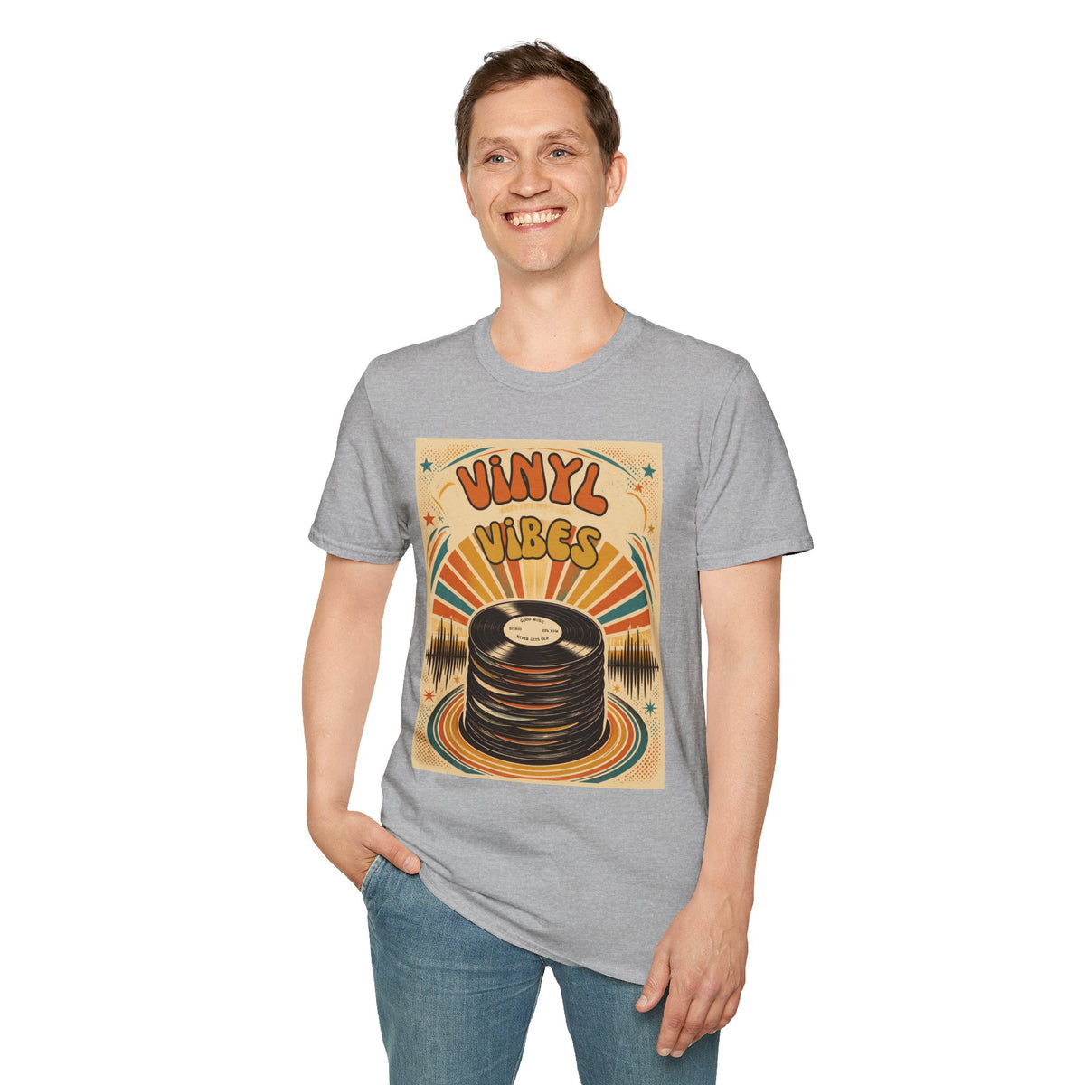 Vinyl Vibes Retro Record Tee | T-Shirt