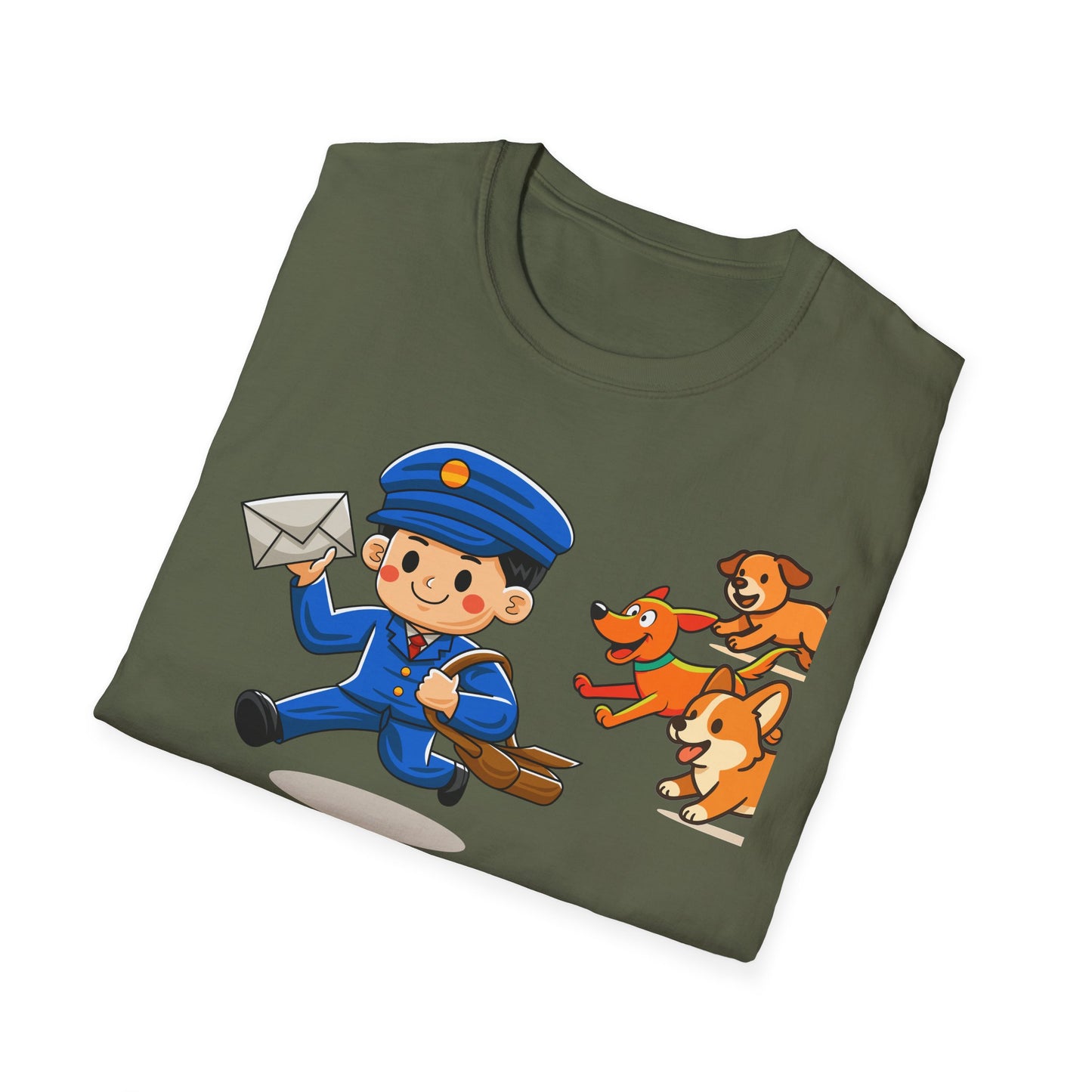 Friendly Neighborhood Mail Carrier T-Shirt, Unisex Graphic Tee, Dog Lover Gift, Animal Lover Apparel, Cute Animal T-Shirt, Fun Gift Idea