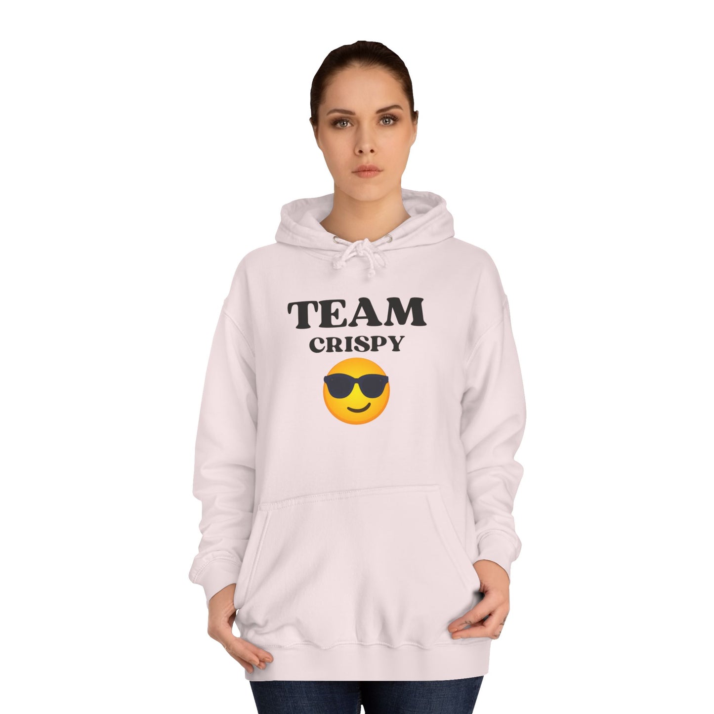 Cool College Hoodie - Team Crispy, Unisex Sweatshirt, Perfect for Students, Cozy Gift for Graduates, Casual Everyday Wear