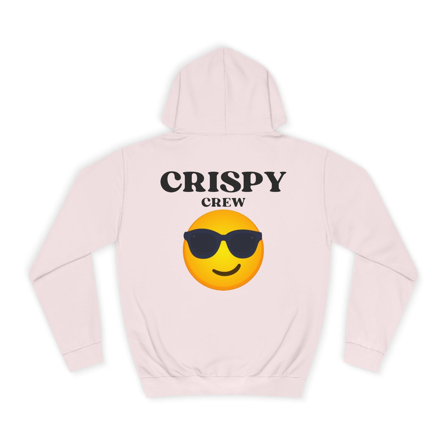 Crispy Emoji Unisex College Hoodie, Cool College Apparel, Casual Wear, Gift for Students, Trendy Fashion Piece, Classy Loungewear