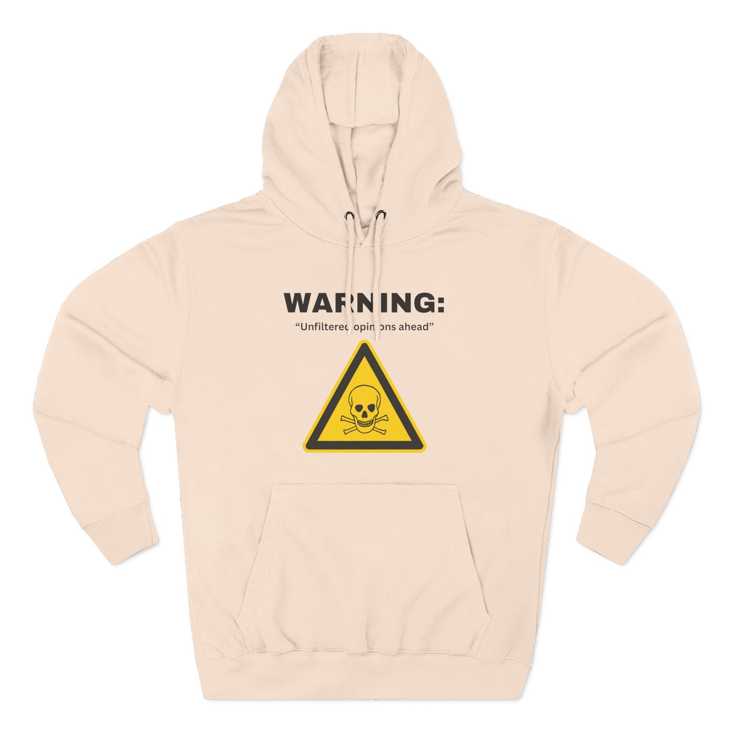 Warning Toxic Chemical Skull Triangle Hoodie | Hazard Symbol Graphic