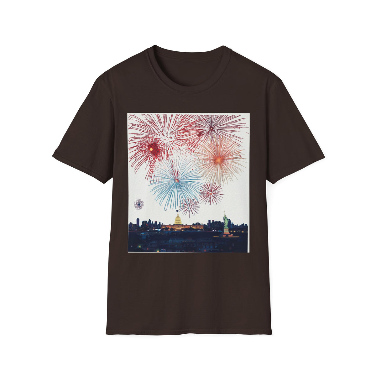Fireworks Burst T-Shirt | Patriotic Sparkler Celebration Tee