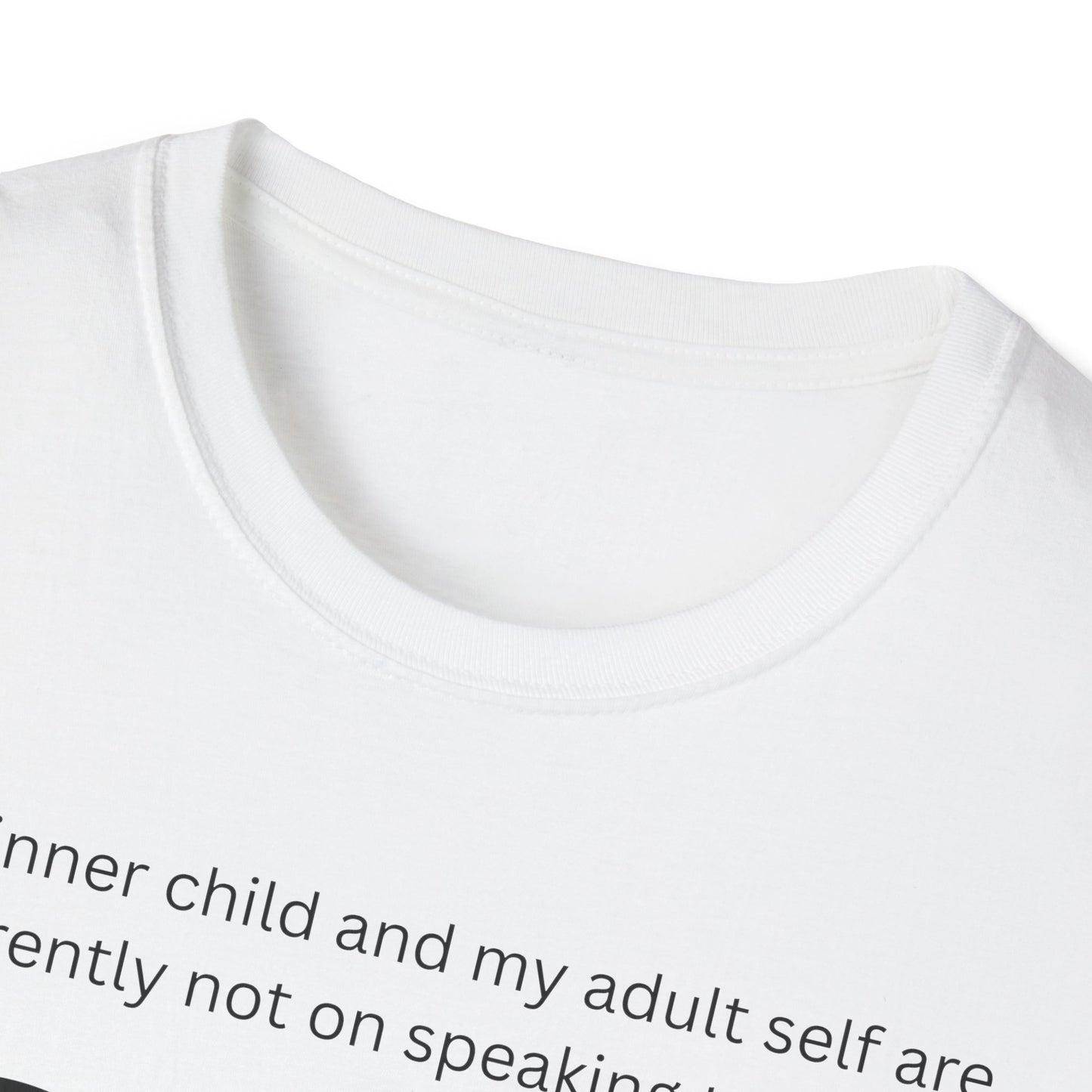 Humorous Inner Child T-Shirt, Funny Gift, Unisex Tee, Adult Humor Shirt, Self-Care Apparel, Memorable Occasion Shirt