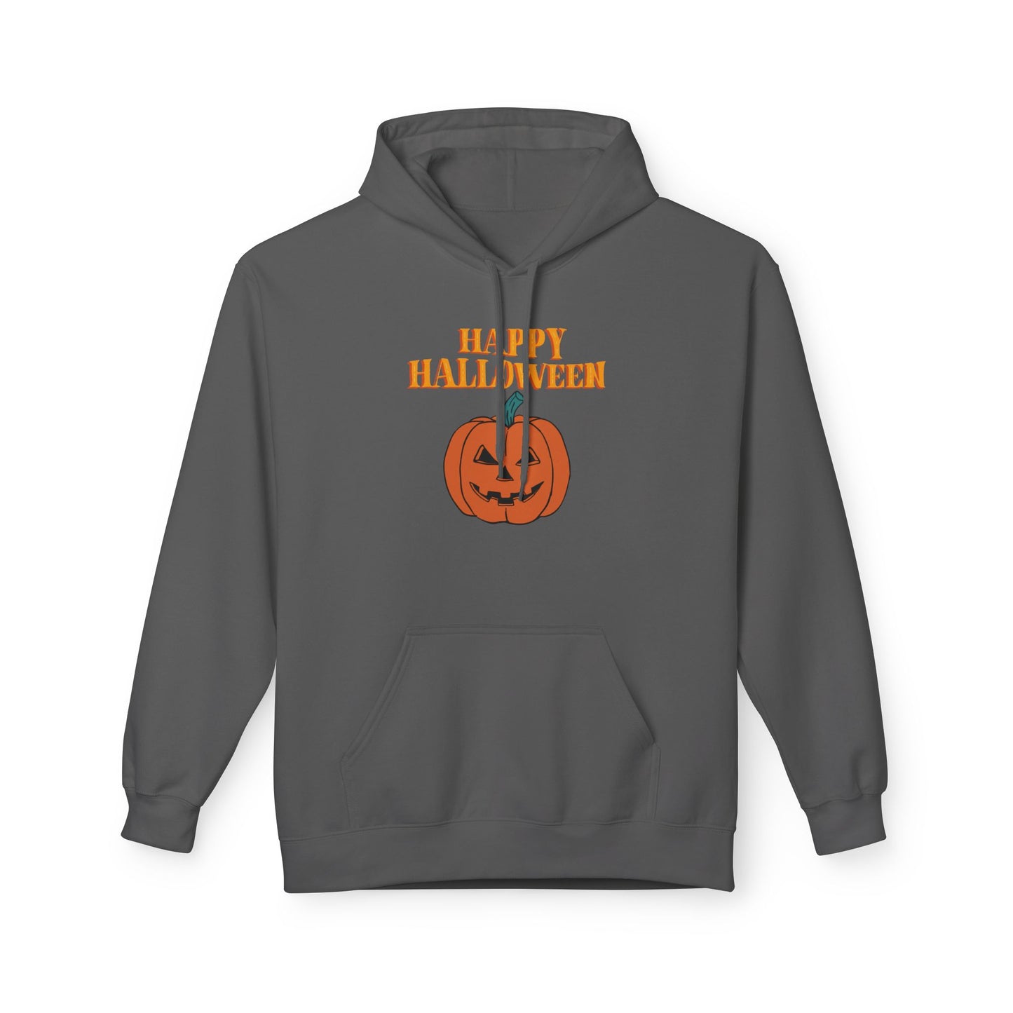 Halloween Pumpkin Hoodie, Unisex Fleece Pullover for Fall, Spooky Season Sweatshirt, October Celebration Gear, Trick or Treat Apparel