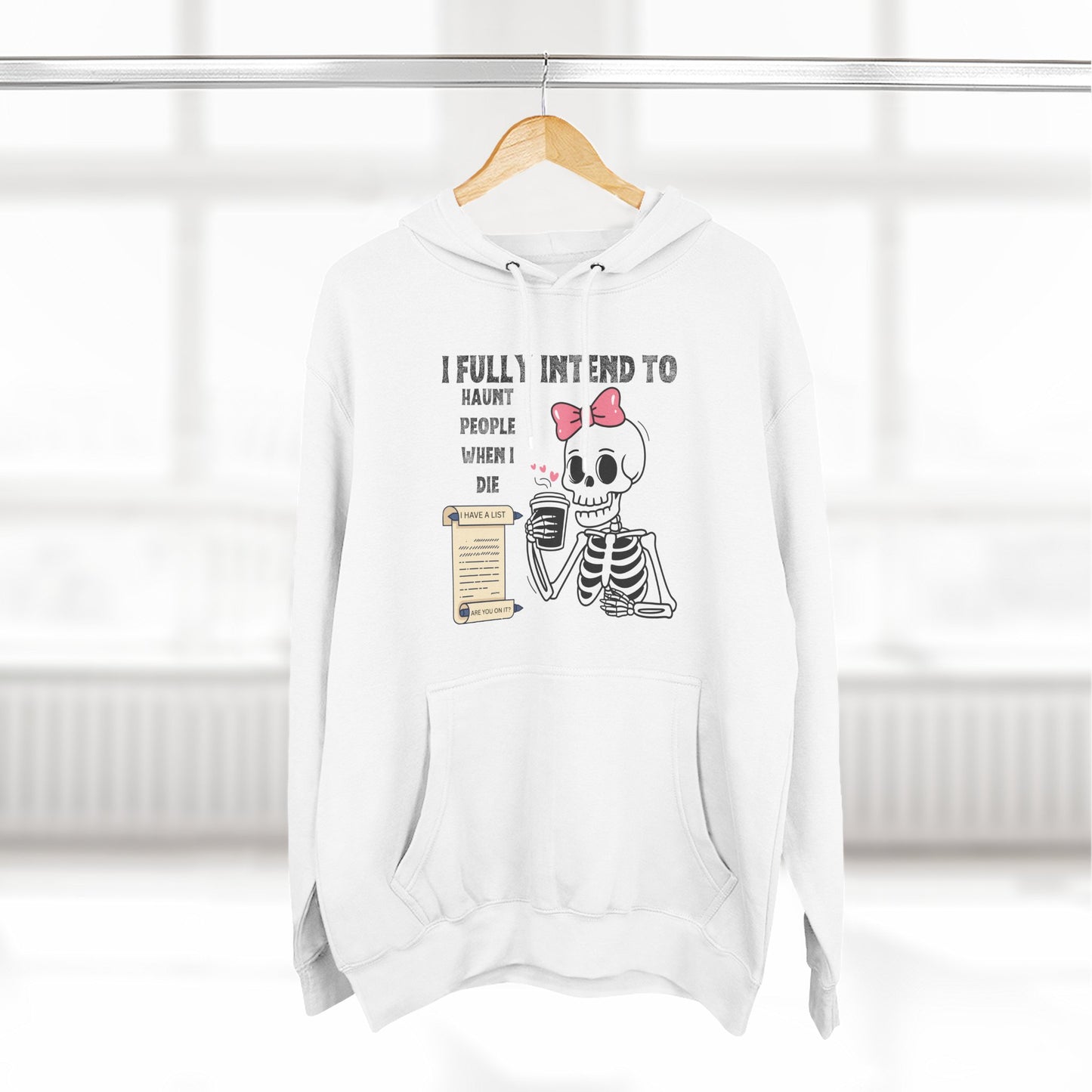 Spooky Skeleton Fleece Hoodie with Quote, Cute Halloween Sweatshirt, Unique Gift for Ghoulish Friends, Cozy Autumn Layer, Fun Costume [...]