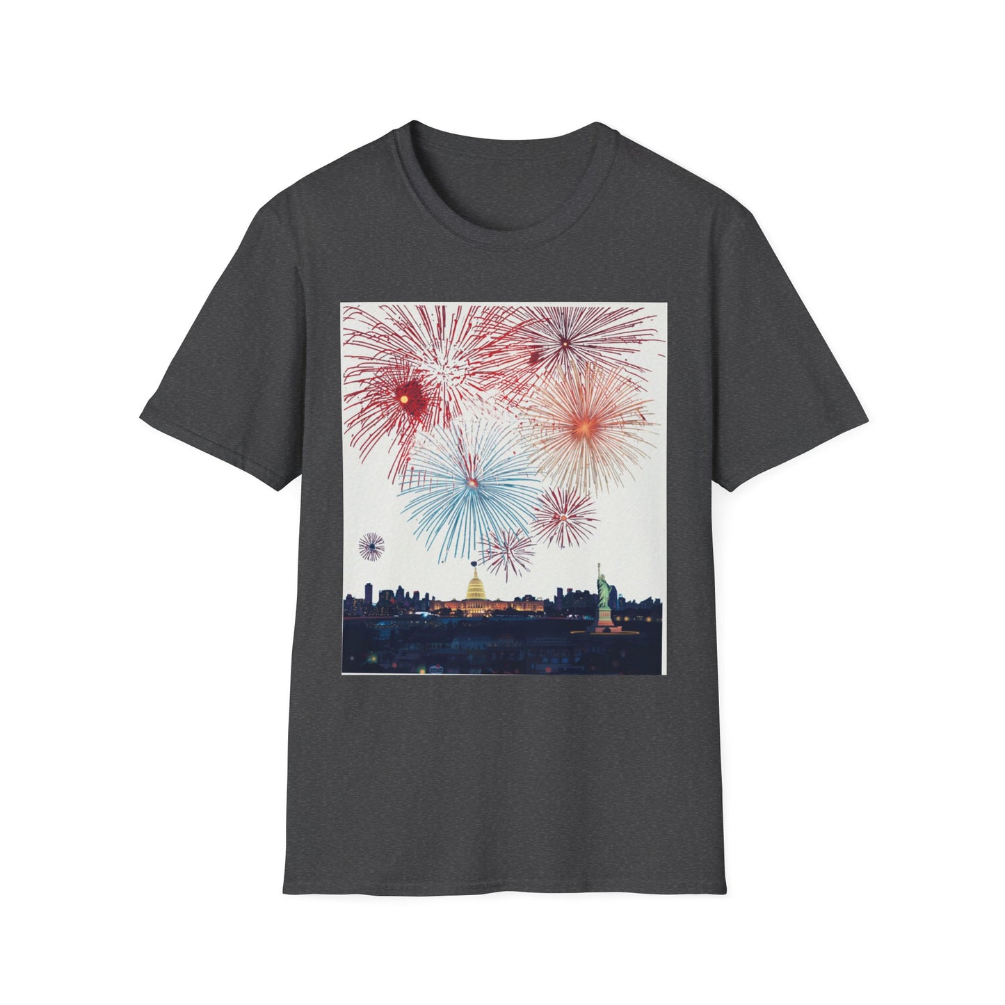 Fireworks Burst T-Shirt | Patriotic Sparkler Celebration Tee