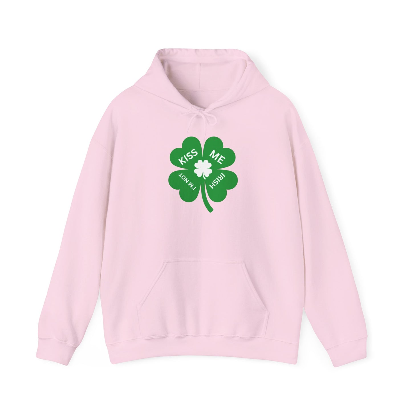 Kiss Me I'm Irish Hoodie, St. Patrick's Day Apparel, Unisex Sweatshirt, Shamrock Gift, Holiday Clothing, Irish Pride