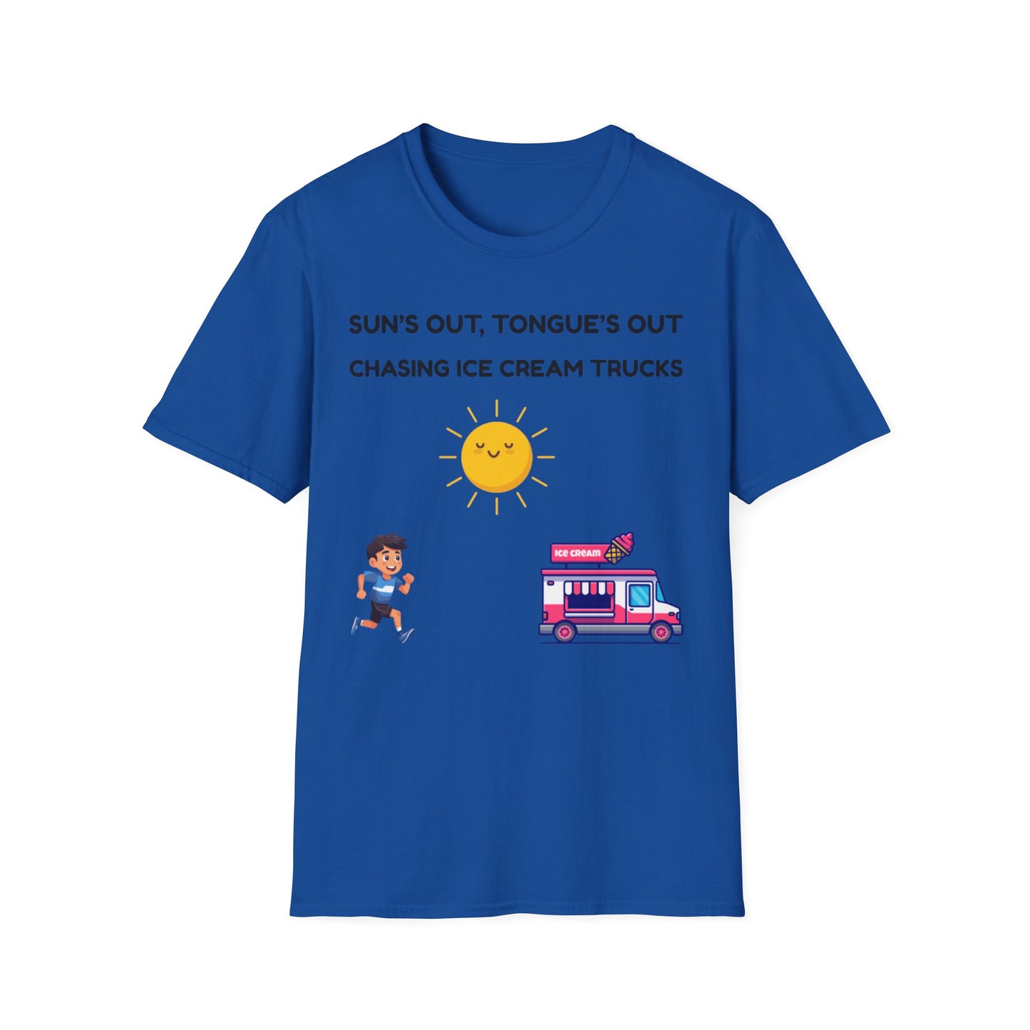 Suns Out Tongues Out Ice Cream TShirt, Summer Fun Shirt, Kids Ice Cream Truck Tee, Playful Unisex TShirt, Ice Cream Lover Gift