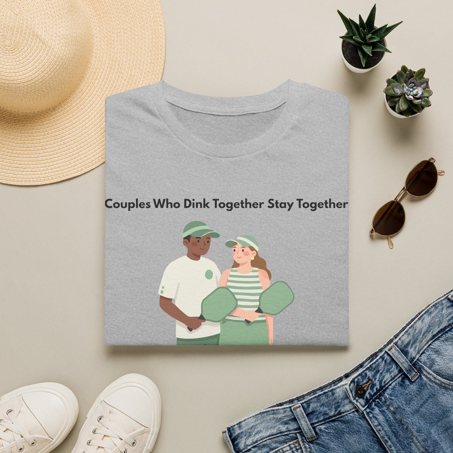 Couples Who Drink Together Stay Together T-Shirt | Matching Couple Illustration