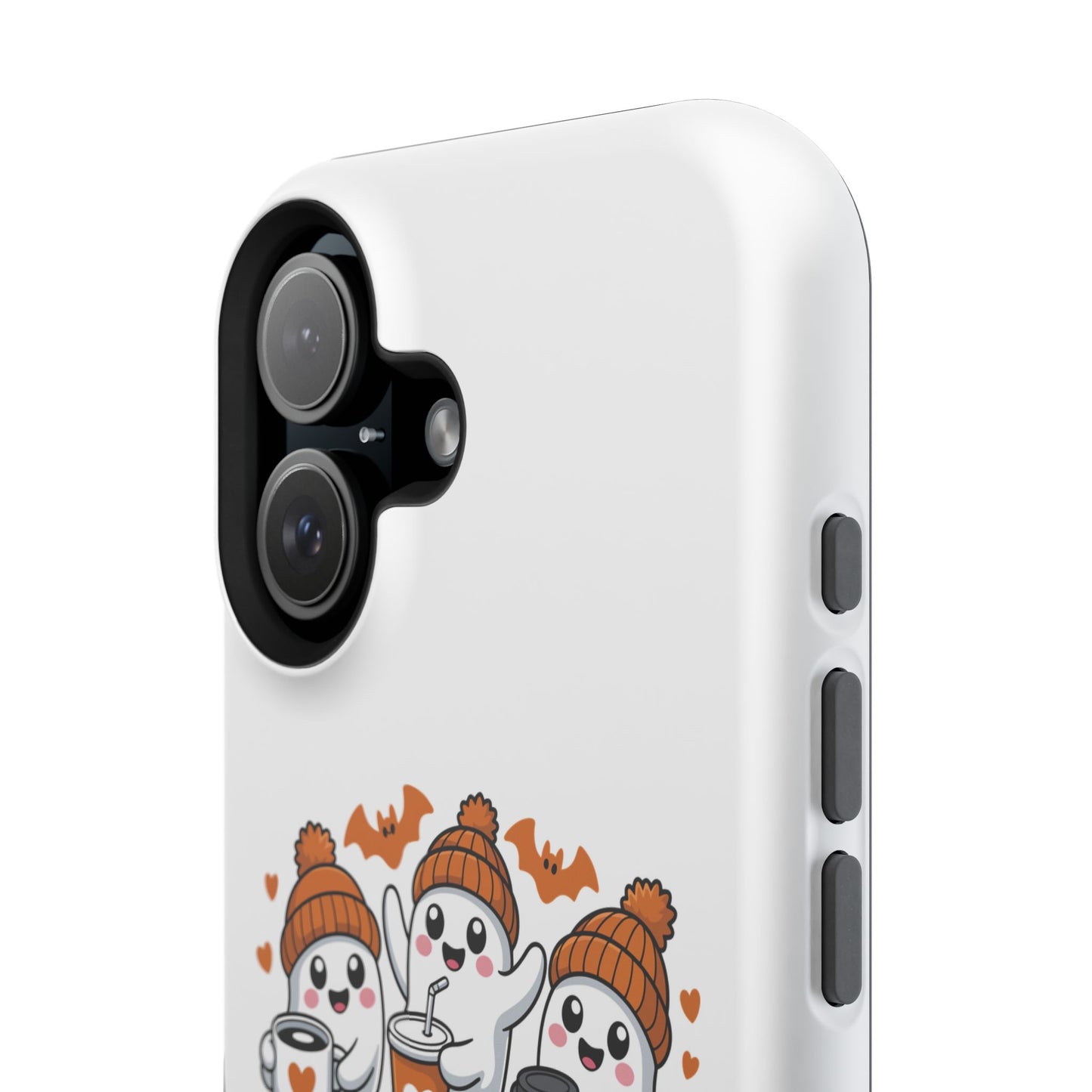 Cute Fall Ghosts Phone Case, Pumpkin Spice and Boo Cell Phone Cover, Halloween Accessory, Unique Gift for Spooky Season, Fall Decor
