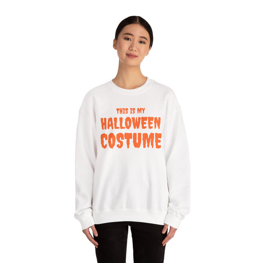 Halloween Costume Crewneck Sweatshirt, Unisex Sweatshirt, Cozy Halloween Apparel, Festive Fall Clothing, Halloween Party Outfit