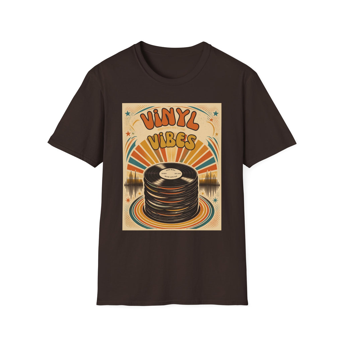 Vinyl Vibes Retro Record Tee | T-Shirt