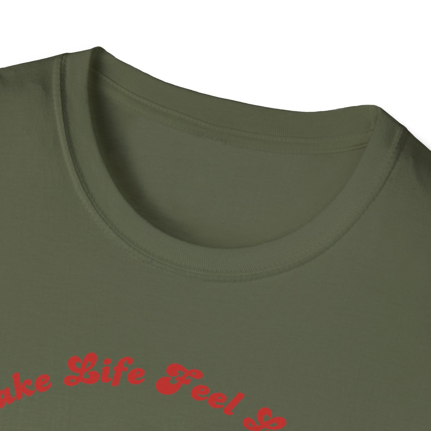 I Love You Graphic Tee — Romantic Red Script Chest Shirt