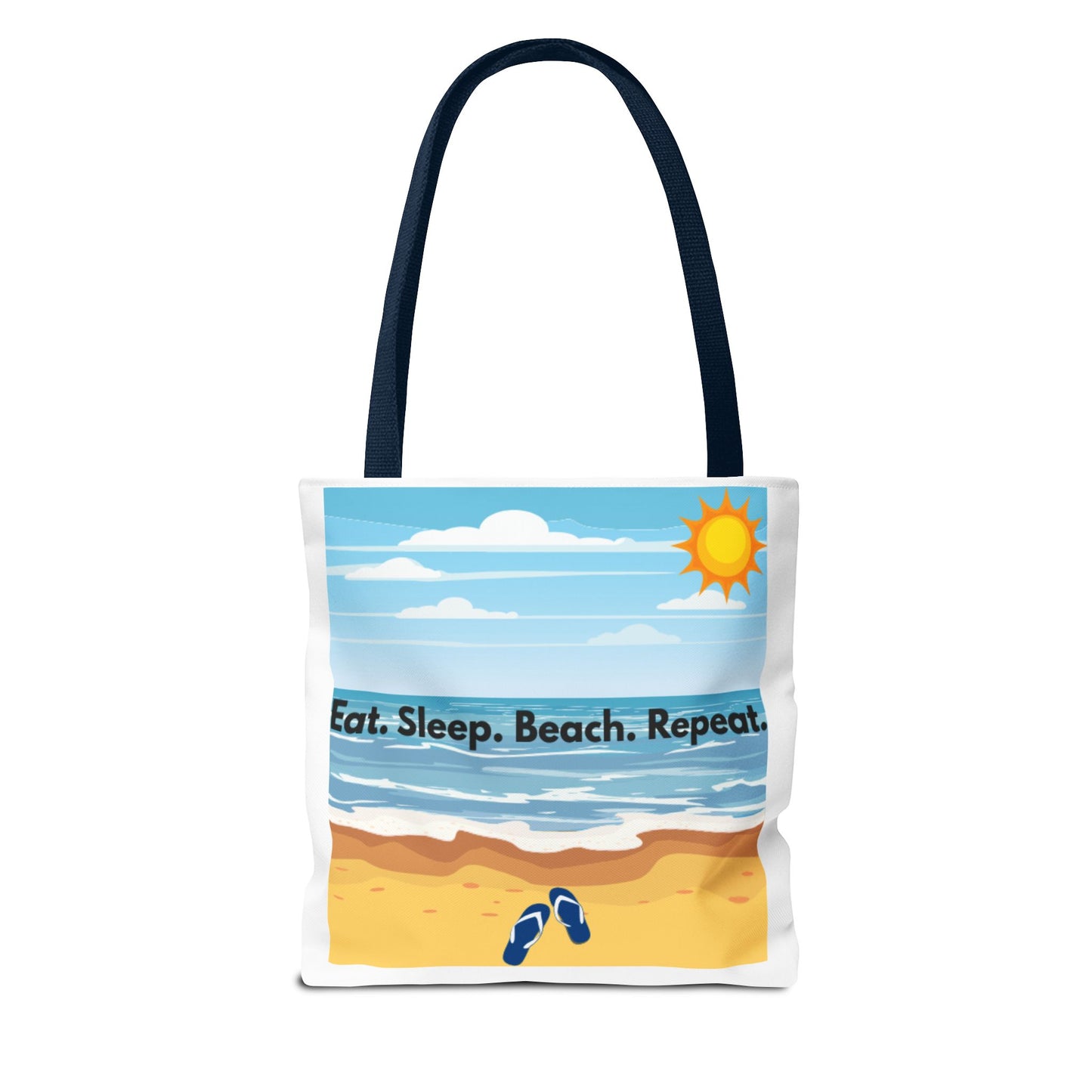 Beach Vibes Tote Bag - Eat Sleep Beach Repeat, Summer Bag, Vacation Essentials, Eco-friendly Tote, Beach Gift