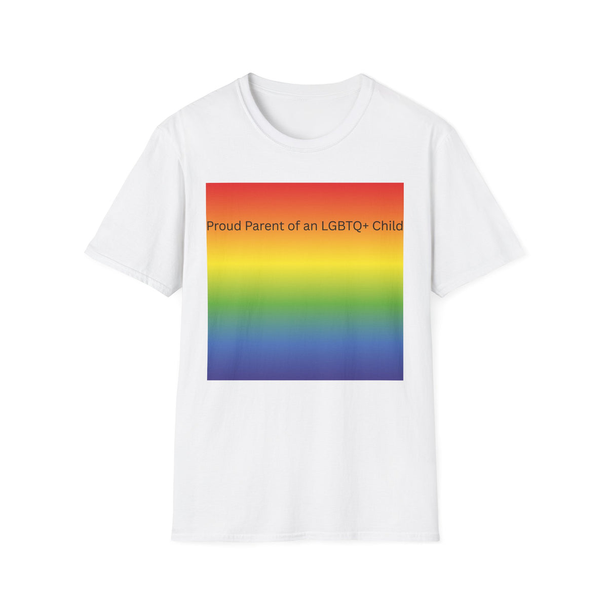 Proud Parent of an LGBTQ+ Child T-Shirt | Rainbow Pride Tee